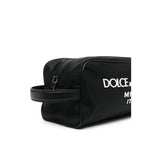 Dolce & Gabbana Nylon toiletry bag with rubberized logo Small Leather Goods