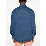 Palm Angels Shirts Blue Shirts