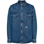 Palm Angels Shirts Blue Shirts