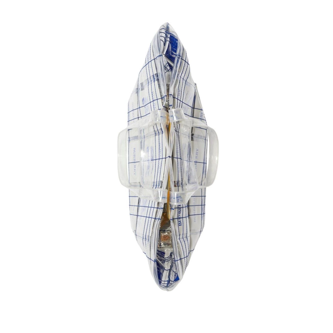 Burberry EKD logo-tag Transparent Tote Bag Shopper
