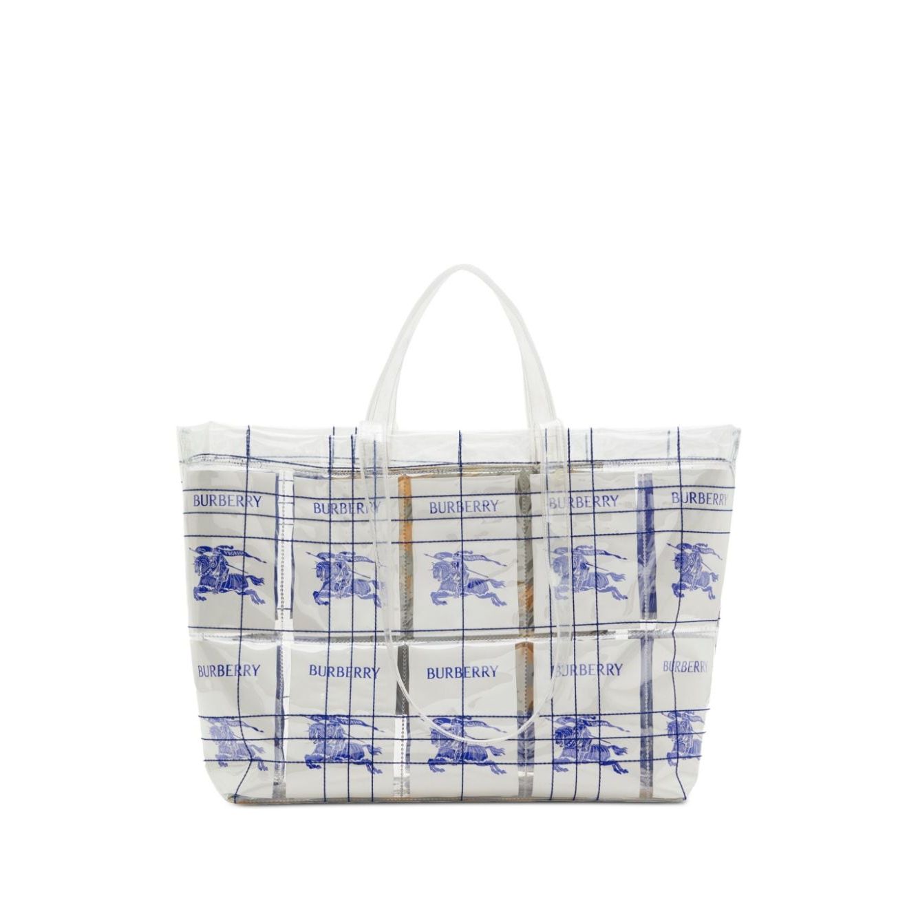 Burberry EKD logo-tag Transparent Tote Bag Shopper