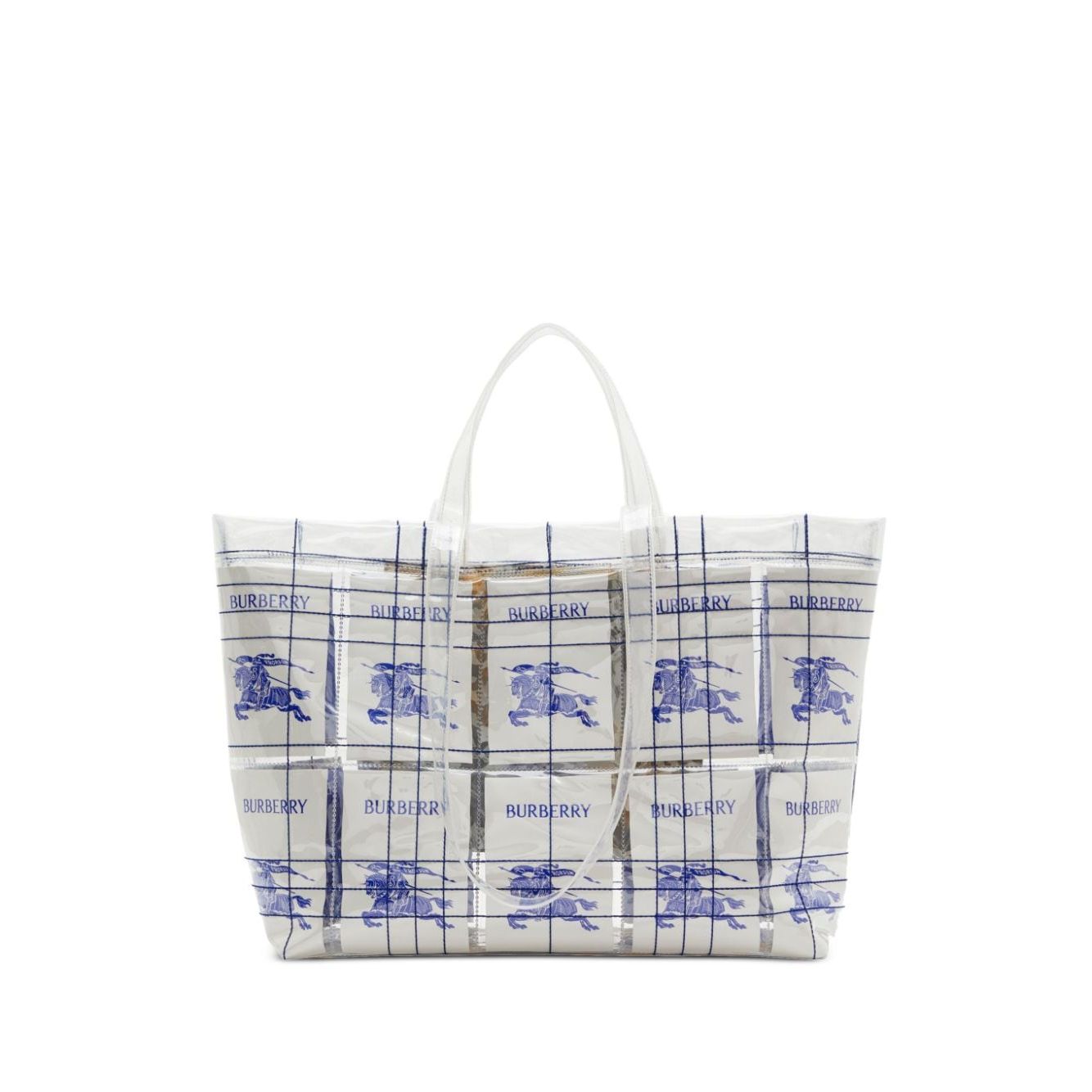 Burberry EKD logo-tag Transparent Tote Bag Shopper