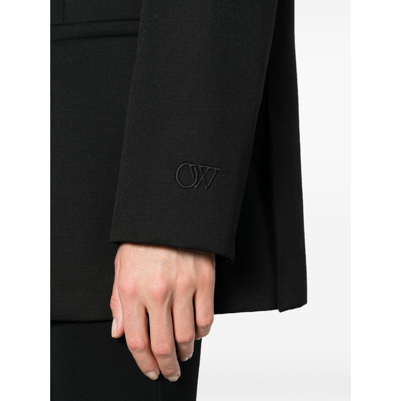 Off White single-breasted virgin-wool blazer