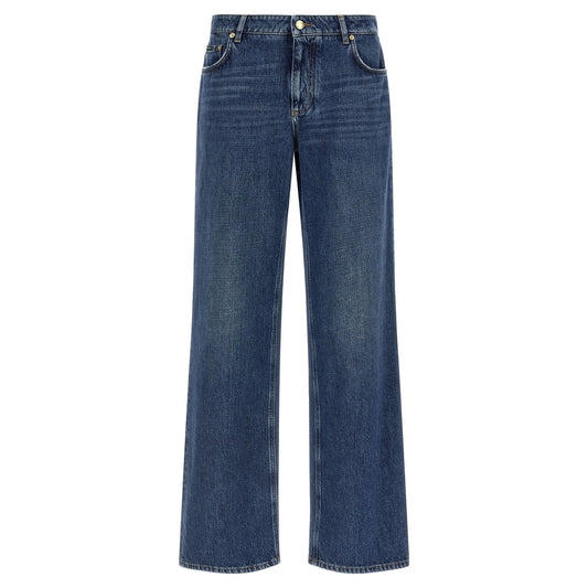 Dolce & Gabbana Blue Cotton Relaxed Fit Jeans