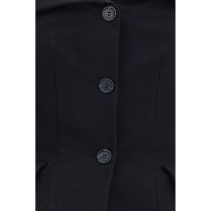 Magda Butrym Black Silk Blouse