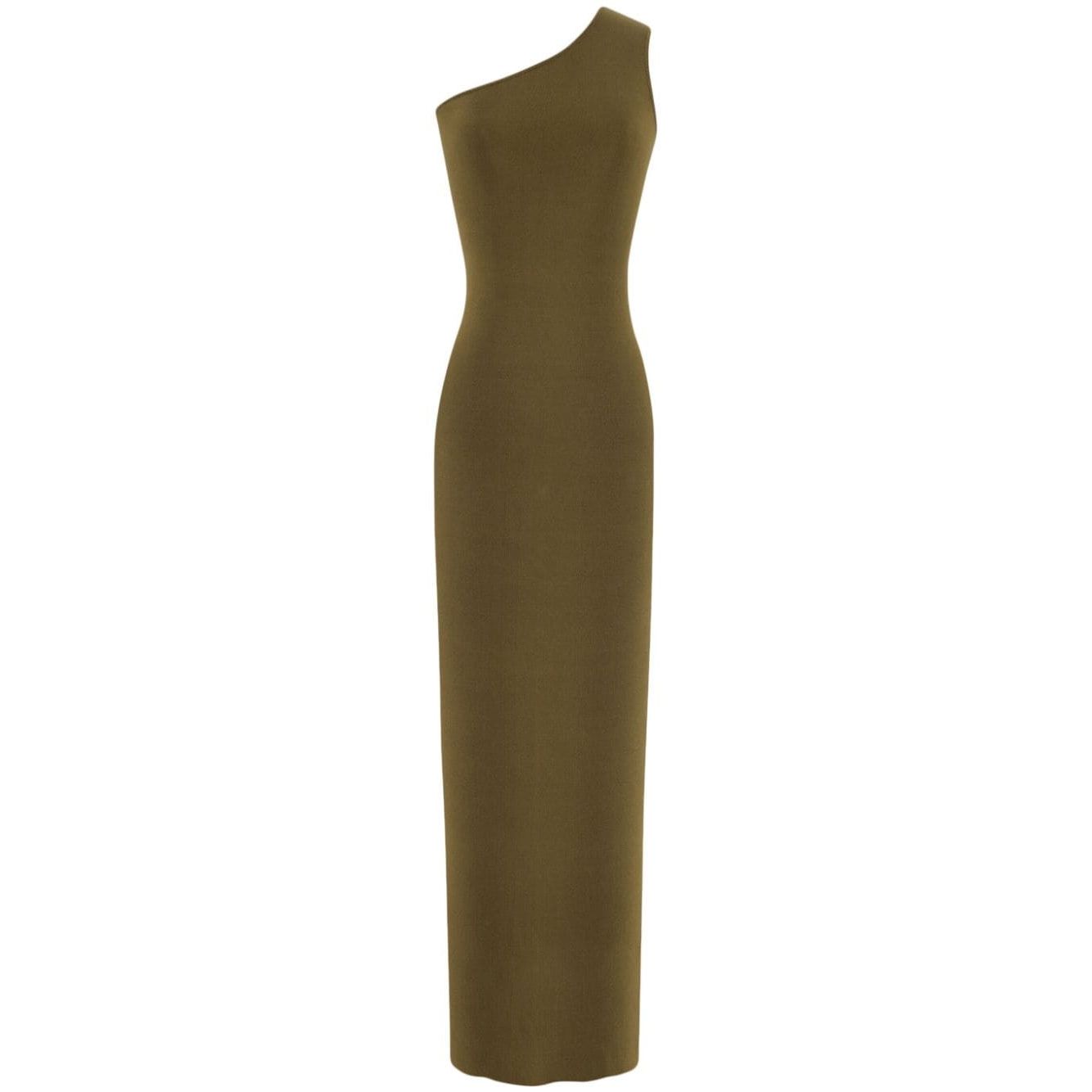 Saint Laurent One shoulder silk dress Dresses