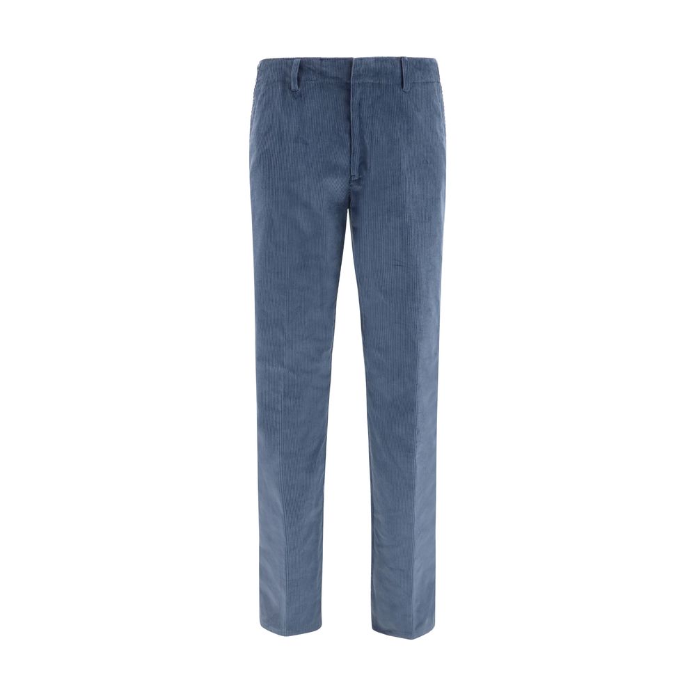 Etro Blue Cotton Casual Pants