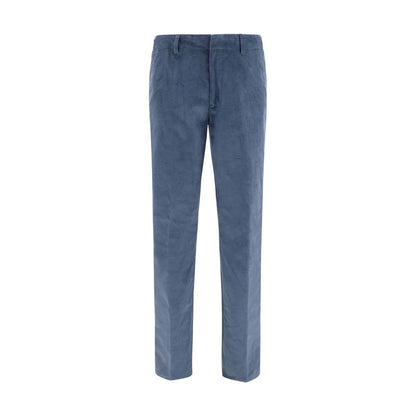 Etro Blue Cotton Casual Pants