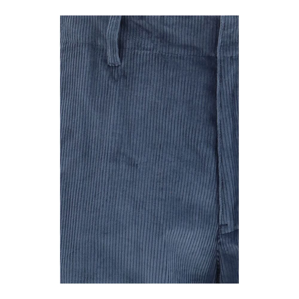 Etro Blue Cotton Casual Pants