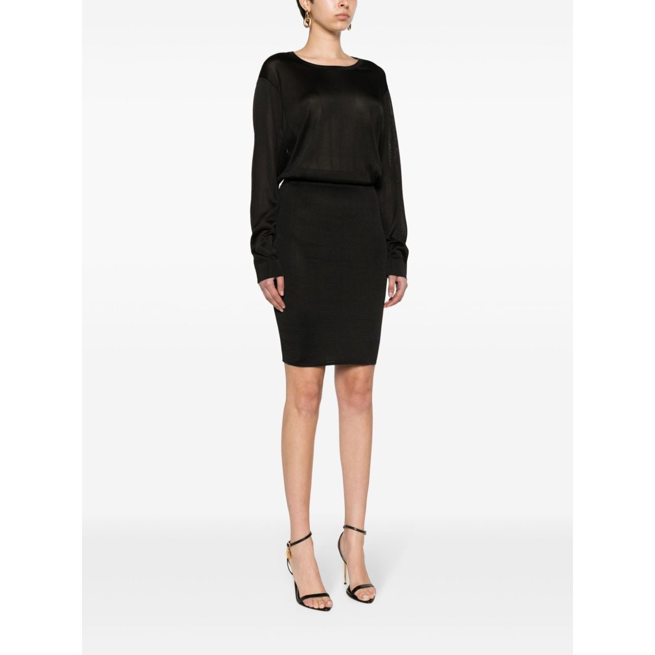 Saint Laurent open-back knitted dress Dresses