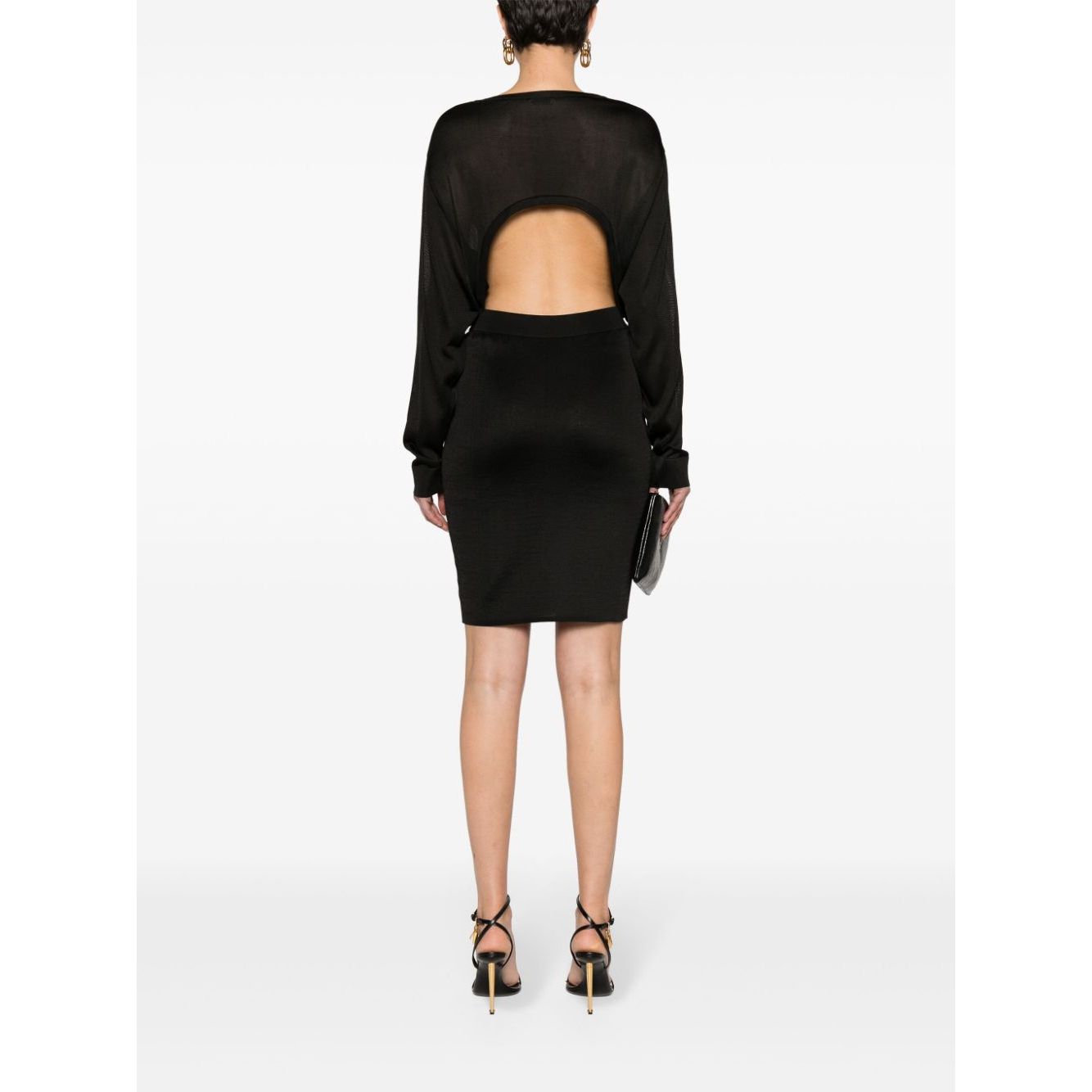 Saint Laurent open-back knitted dress Dresses