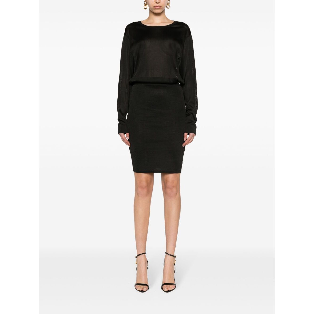 Saint Laurent open-back knitted dress Dresses