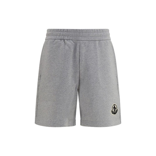 Moncler Gray Cotton Bermuda Shorts