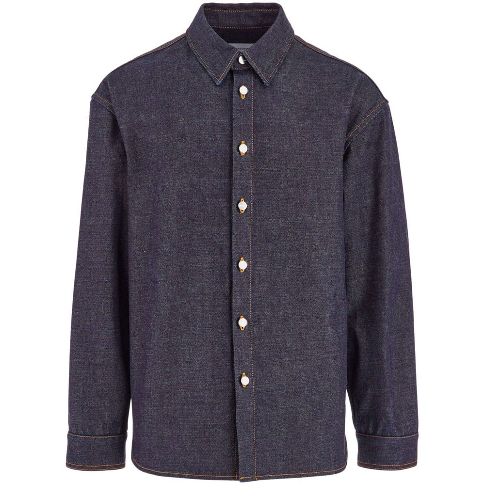 Ferragamo Shirts Blue Shirts