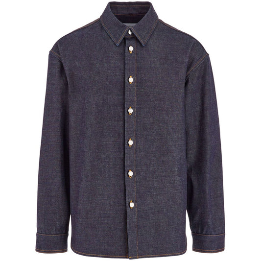 Ferragamo Shirts Blue