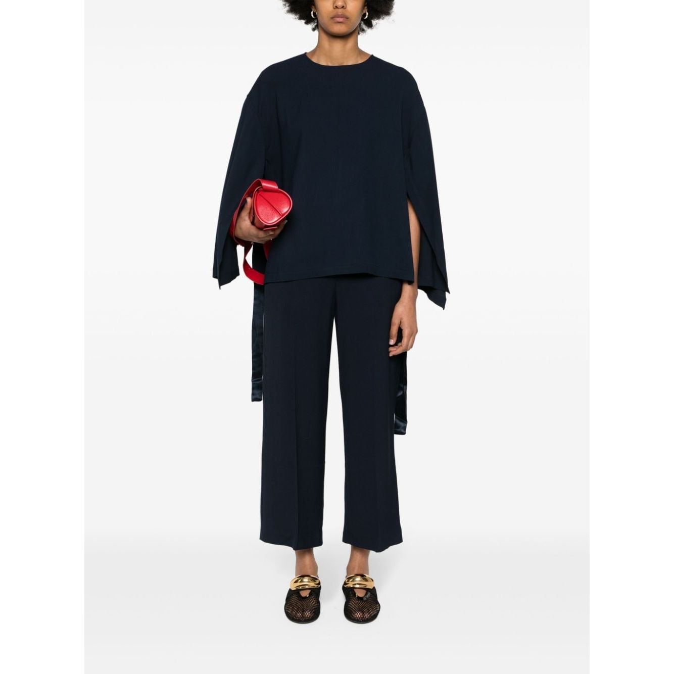 Erika Cavallini Semi-Couture Top Blue Topwear
