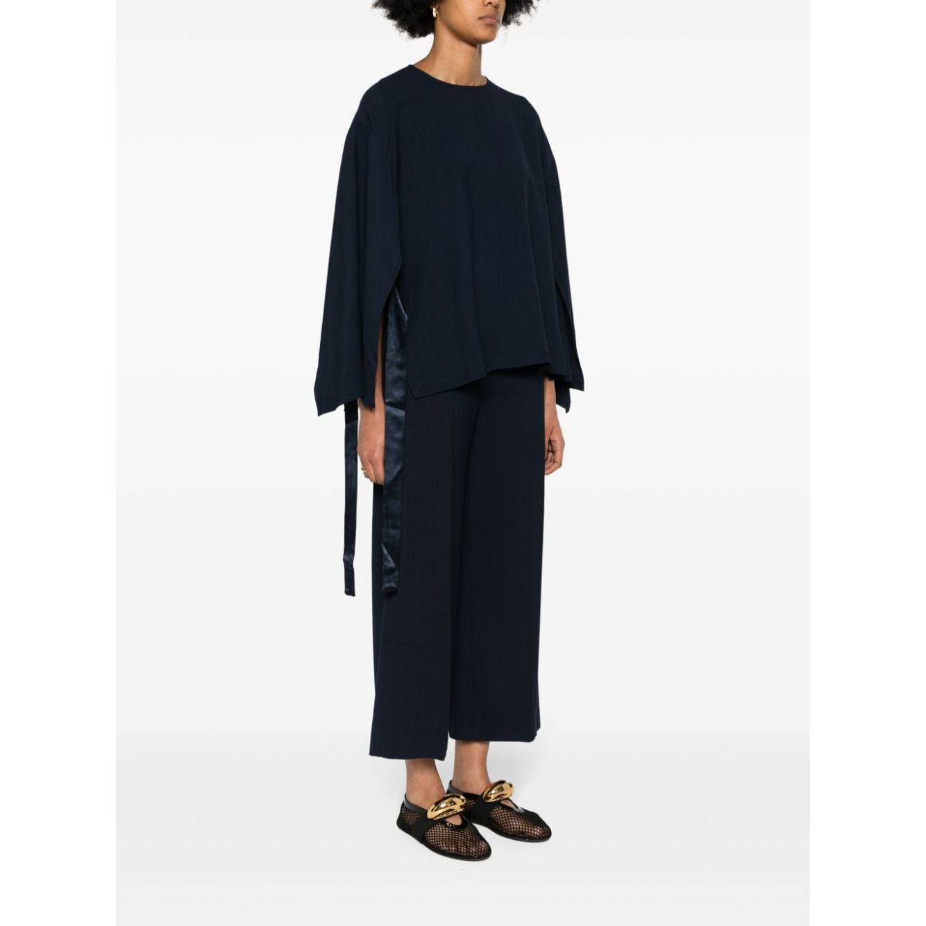 Erika Cavallini Semi-Couture Top Blue Topwear