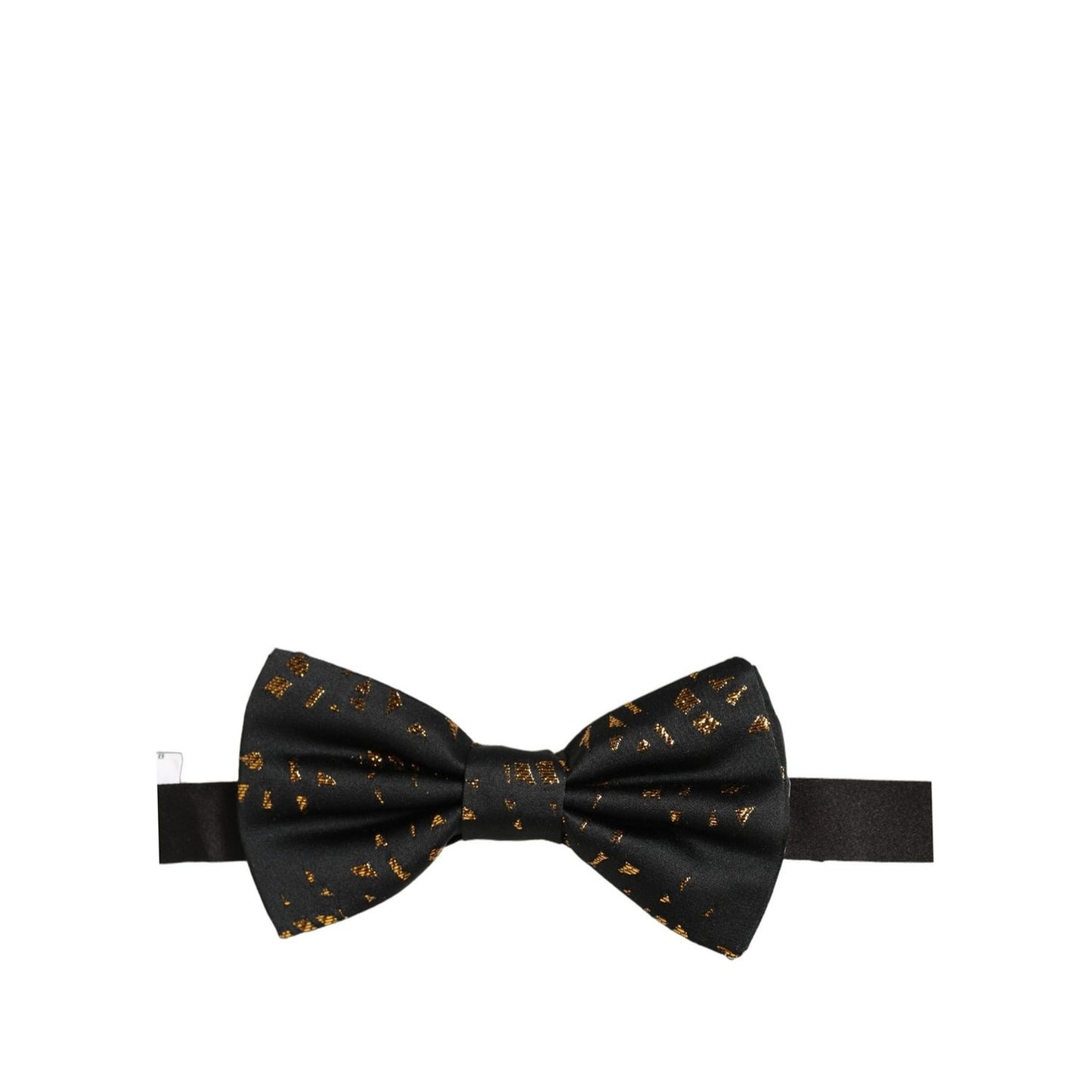 Dolce & Gabbana Dark Gray Speckle Pattern Adjustable Neck Papillon Bow Tie