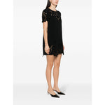 Ermanno Scervino Embroidered cotton short dress Dresses