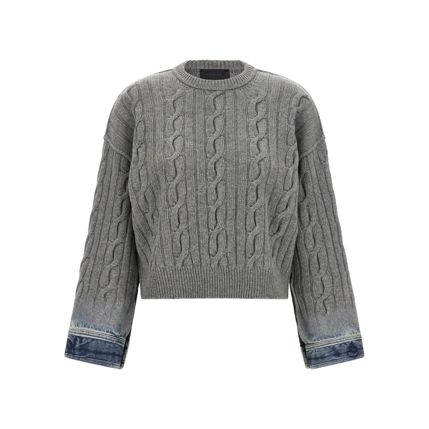 Haikure Gray Cotton Cardigan