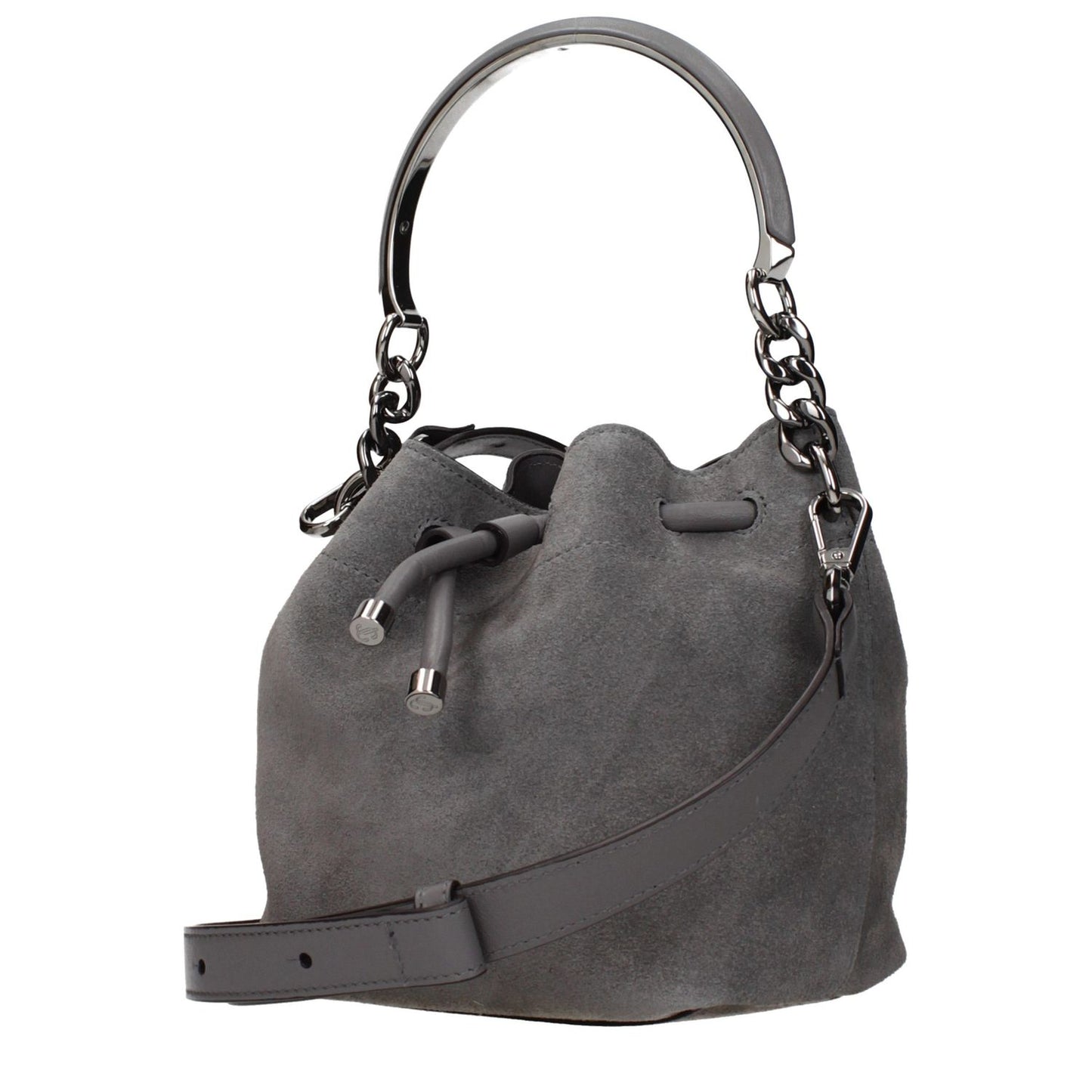 Jimmy Choo Gray Leather Handbag