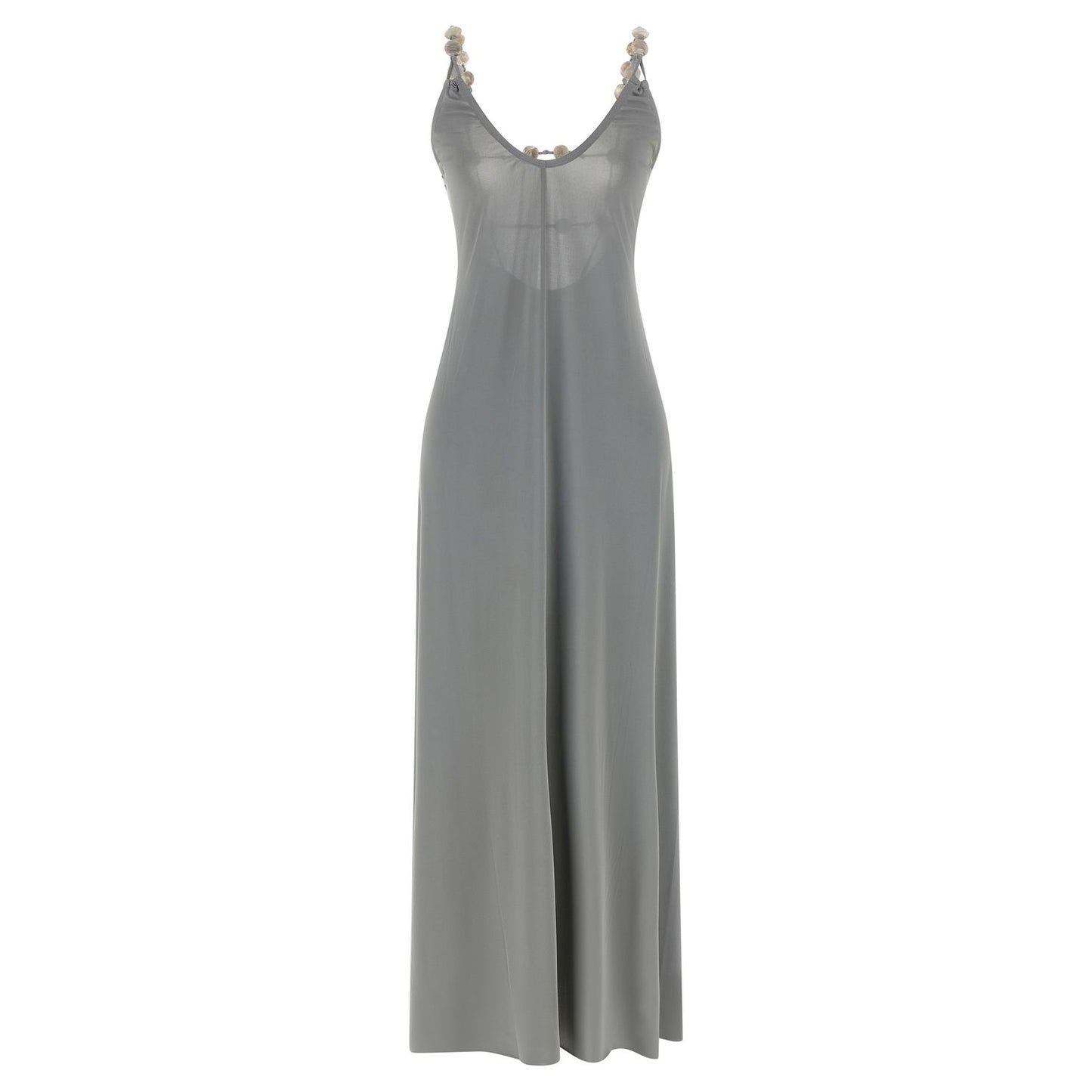 Eres Silver Polyamide Long Dress