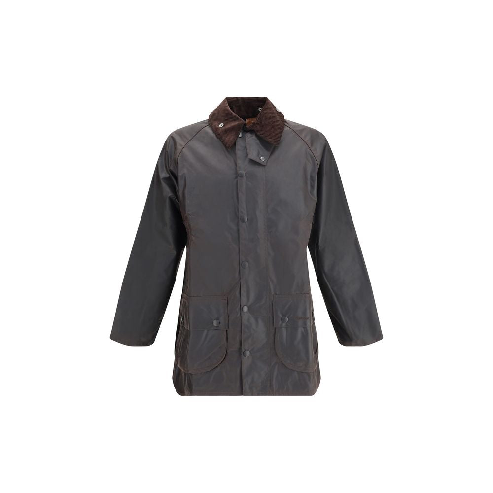 Barbour Black Cotton Full-Length Jacket