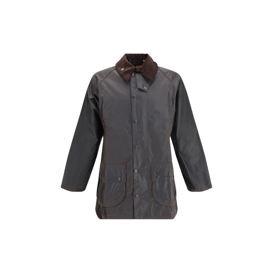 Barbour Black Cotton Full-Length Jacket