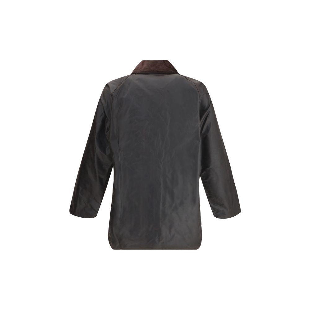 Barbour Black Cotton Full-Length Jacket