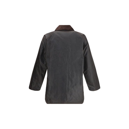 Barbour Black Cotton Full-Length Jacket
