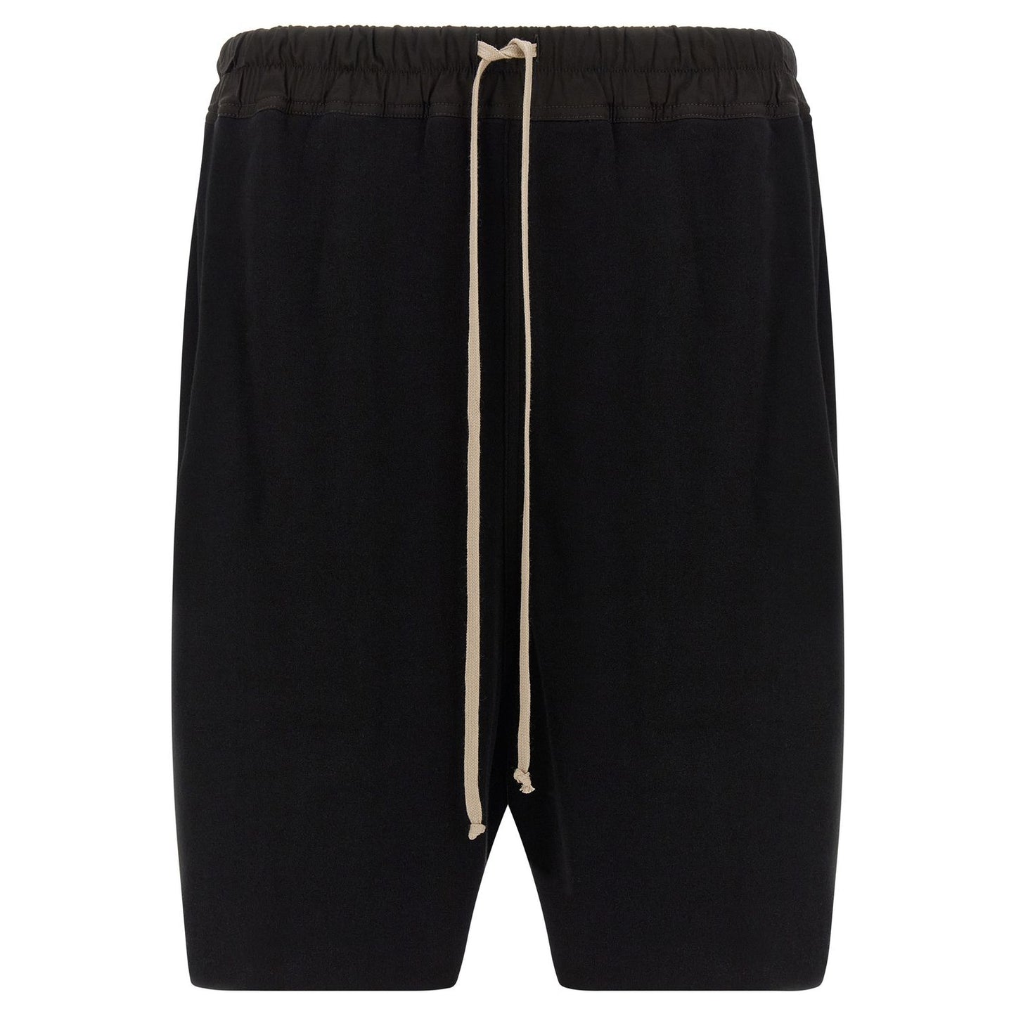 Rick Owens Black Cotton Bermuda Shorts