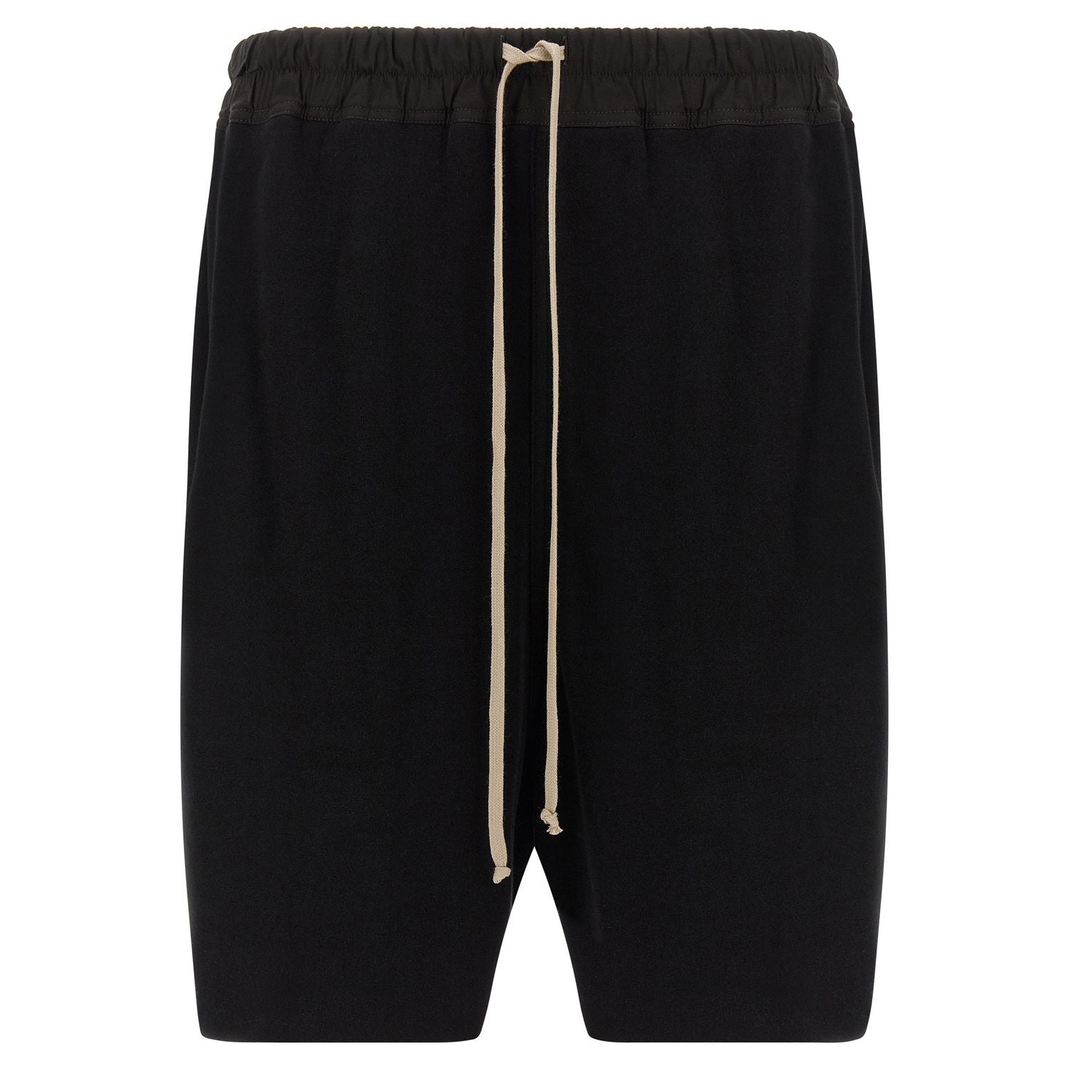 Rick Owens Black Cotton Bermuda Shorts