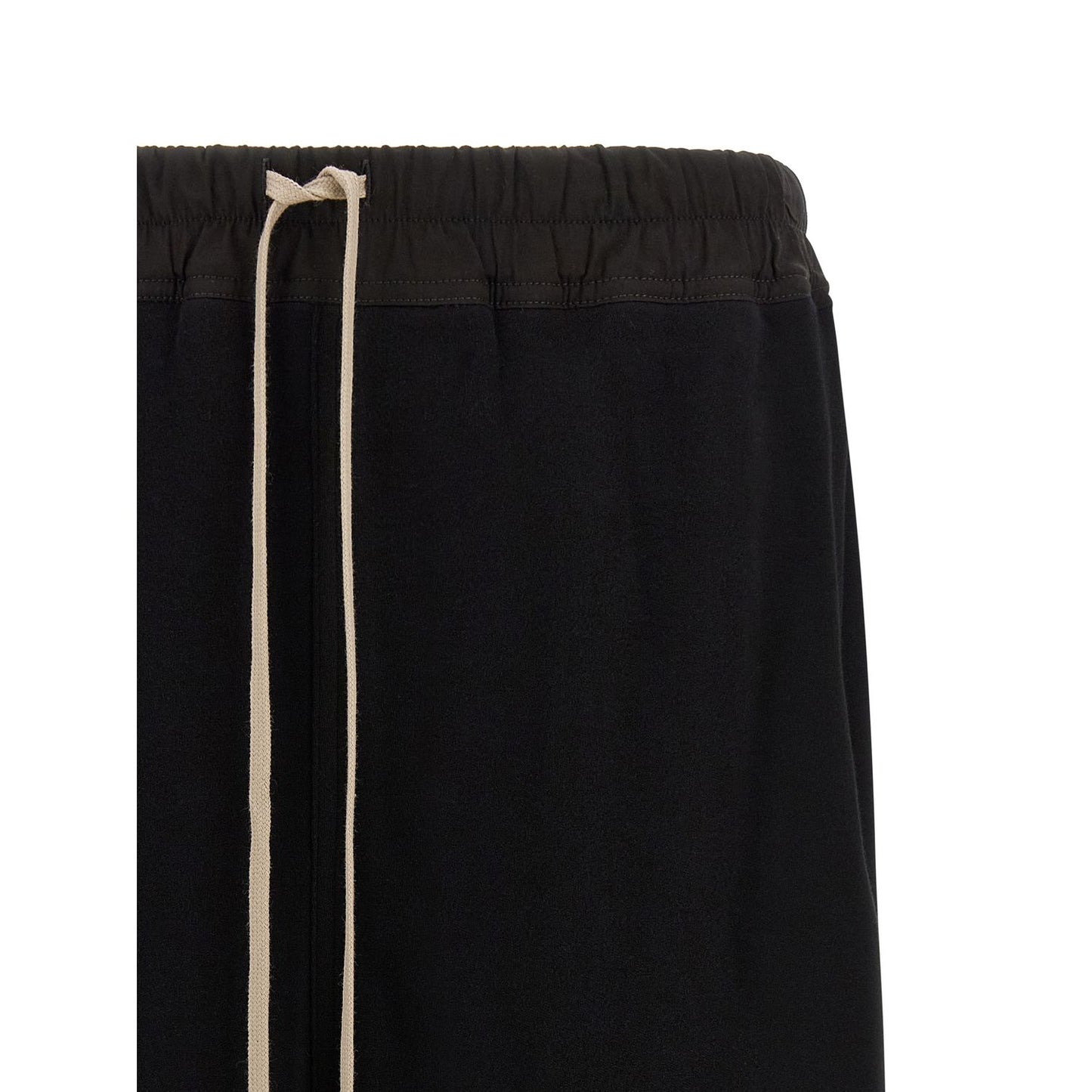 Rick Owens Black Cotton Bermuda Shorts