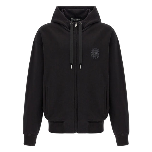 Dolce & Gabbana Black Cotton Sweatshirt