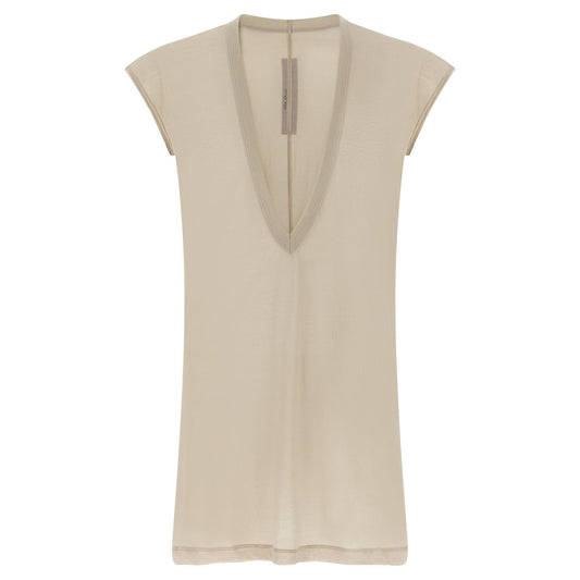 Rick Owens Beige Cotton T-Shirt
