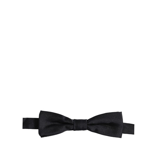 Dolce & Gabbana Men Dark Blue 100% Silk Adjustable Neck Papillon Bow Tie