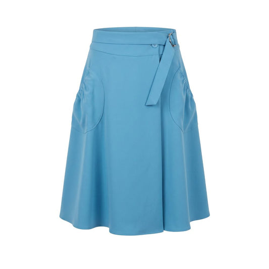 Trussardi Jeans Blue Polyester Women Skirt