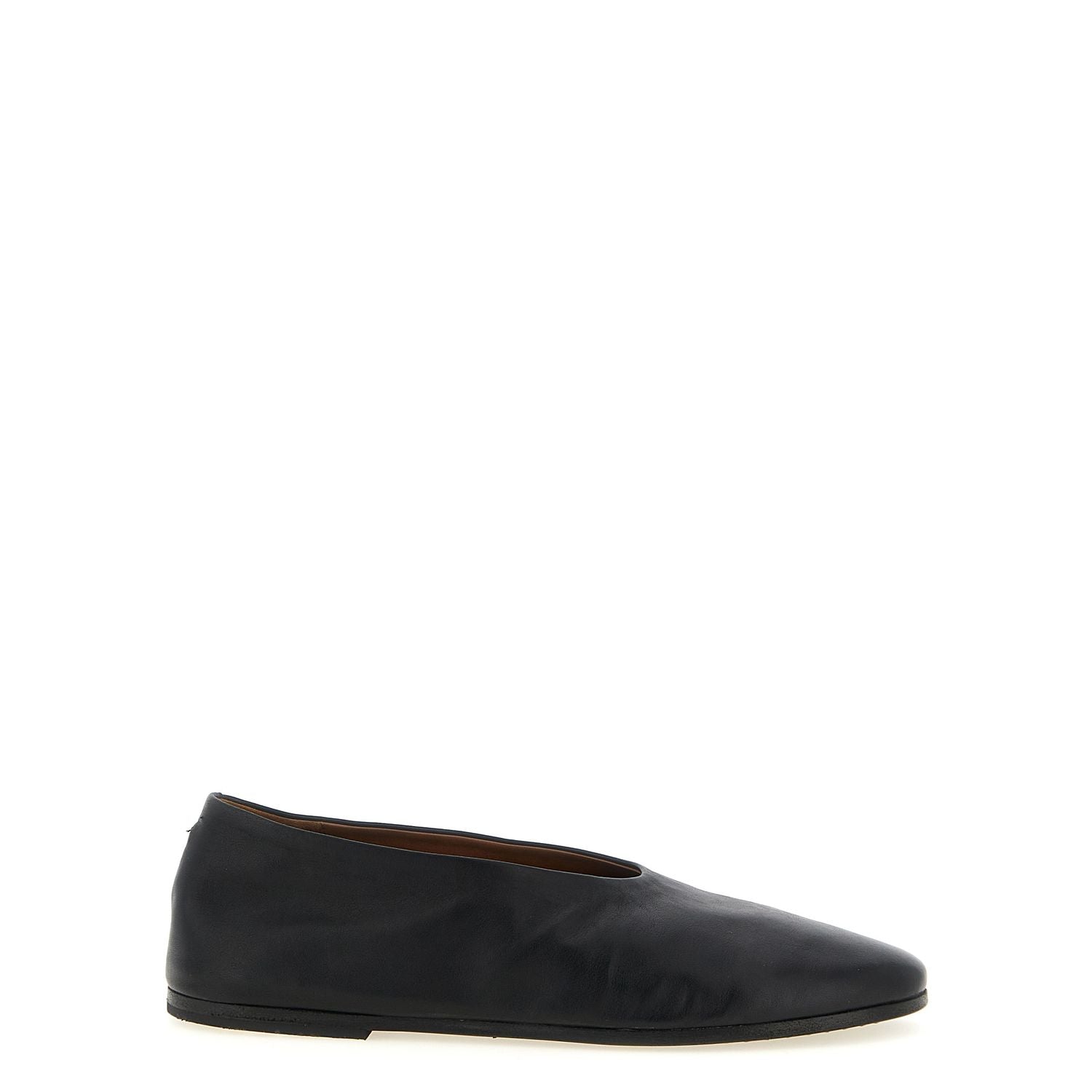Marsell Black Calfskin Ballet Flats