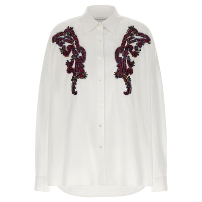 Dries Van Noten White Cotton Blouse