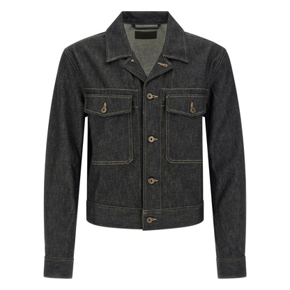 Lemaire Blue Cotton Denim Jacket