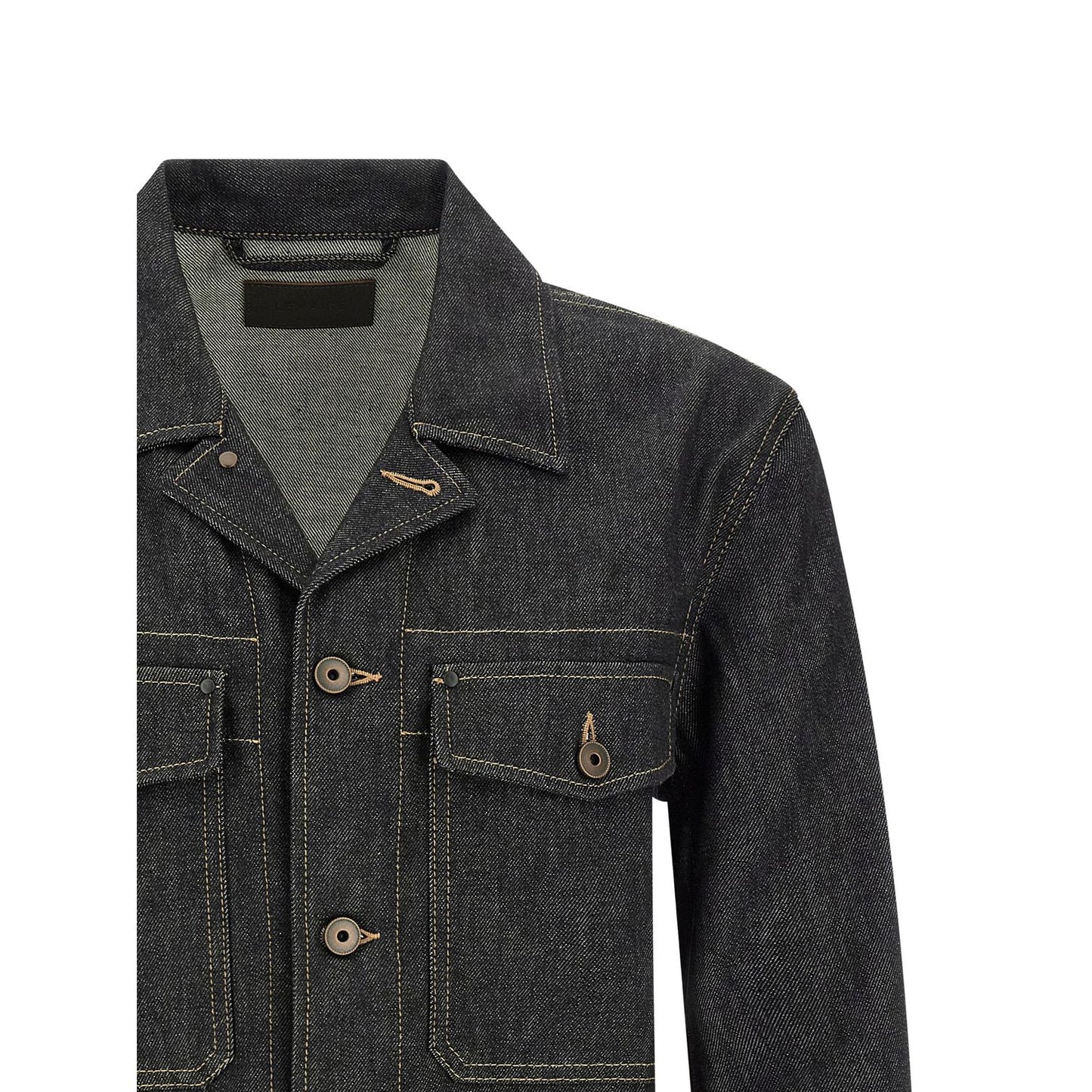 Lemaire Blue Cotton Denim Jacket
