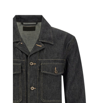 Lemaire Blue Cotton Denim Jacket