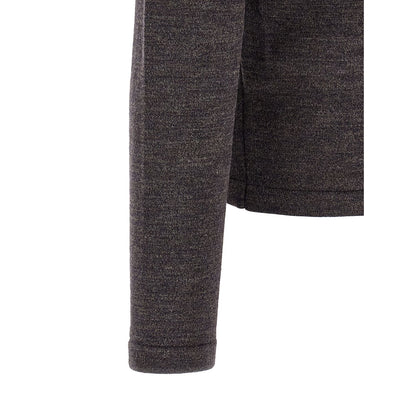Lemaire Brown Wool Polo Shirt