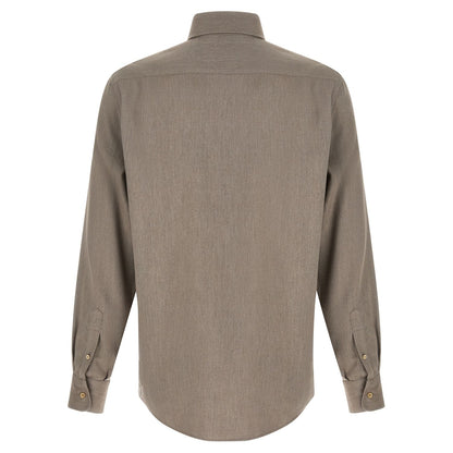 Brunello Cucinelli Gray Cotton Blouse