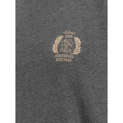 Brunello Cucinelli Gray Cotton Sweatshirt