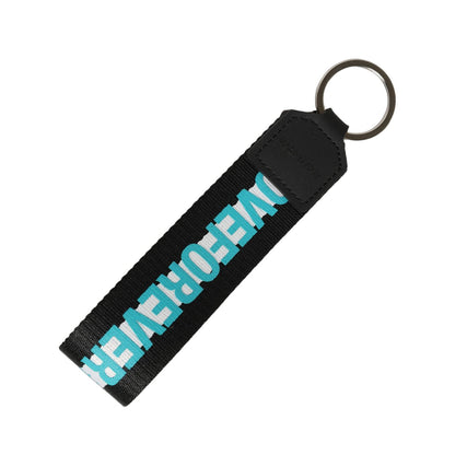 Dolce & Gabbana Multicolor Logo Polyester Brass Holder Keychain Keyring