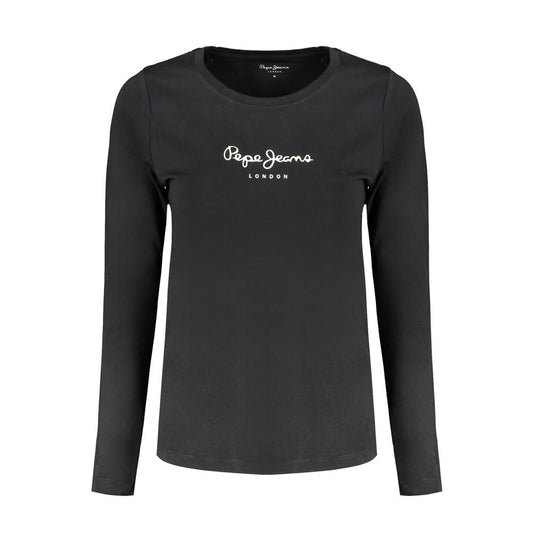 Pepe Jeans Black Cotton Women's T-Shirt