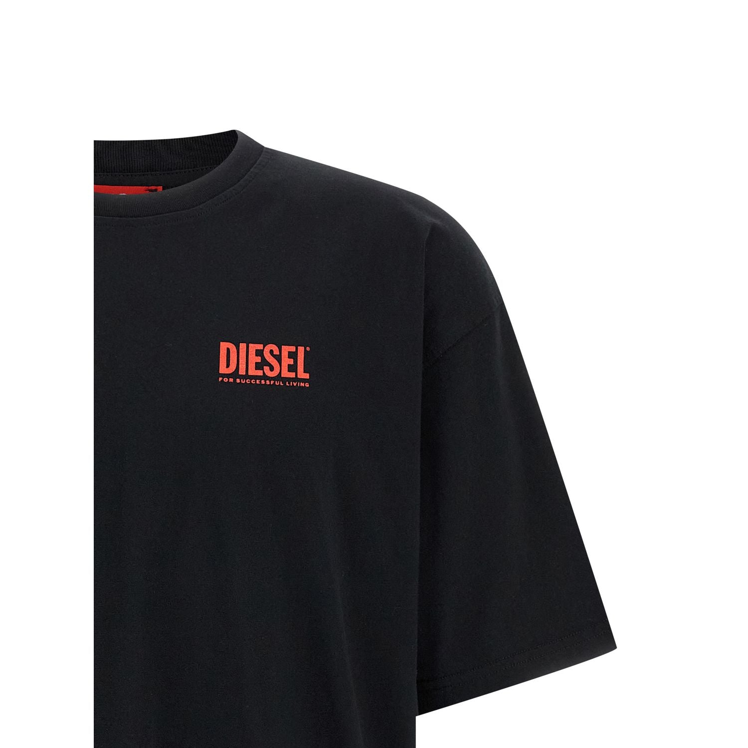 Diesel Black Cotton T-Shirt