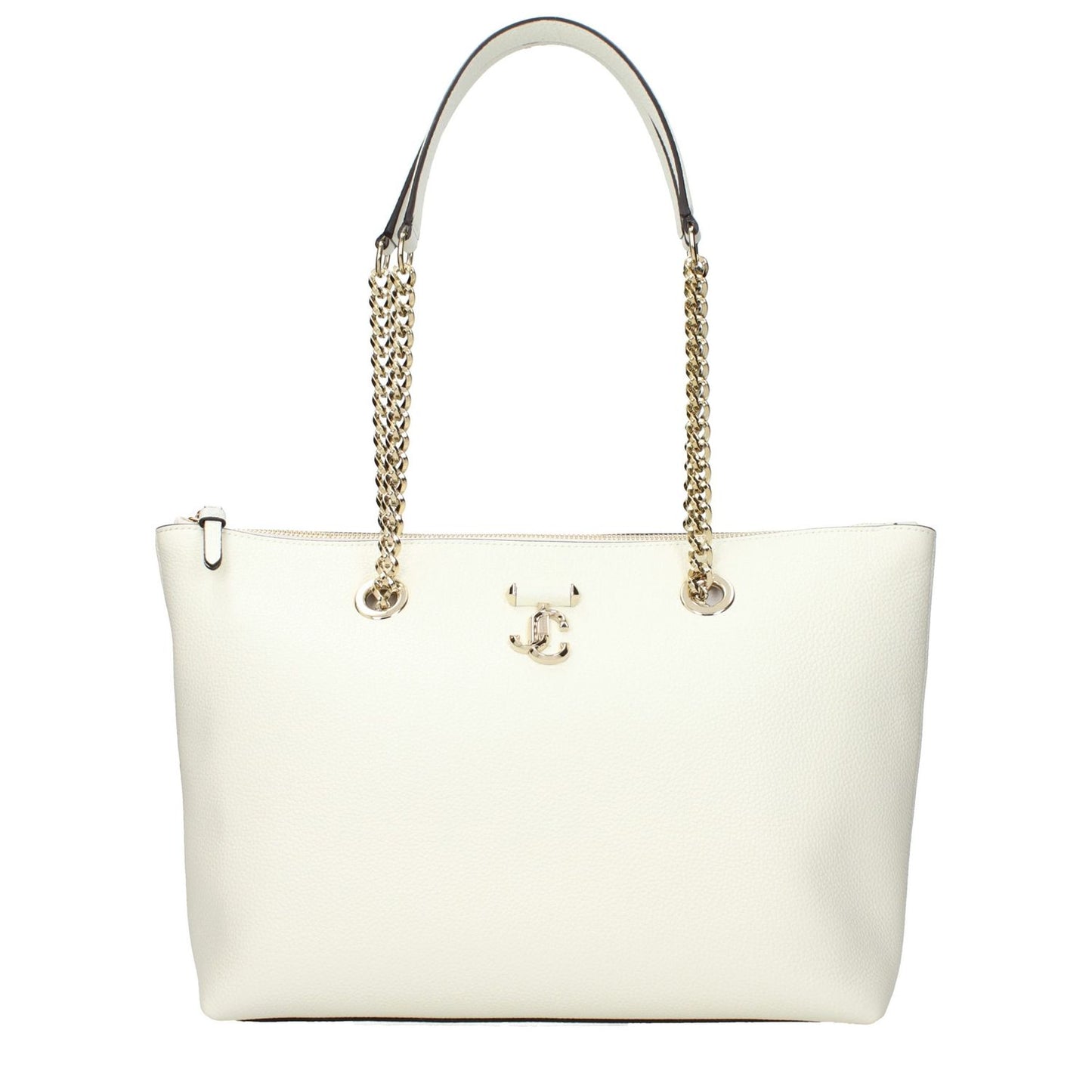 Jimmy Choo White Leather Shoulder Bag