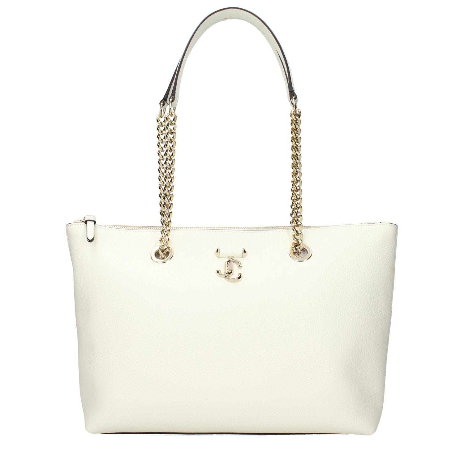 Jimmy Choo White Leather Shoulder Bag